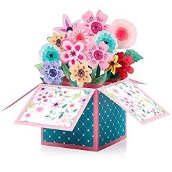 Giiffu 3D Bouquet Pop Up Card, Mothers Day