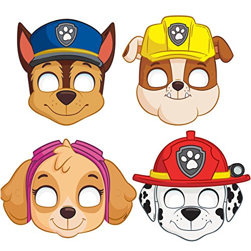 Paw Patrol Deluxe Party for 16 Guests - Includes Plates, Cups, Napkins, Birthday Hats, Balloons, Masks, Loot Bags, Hanging Swirls, Tattoos, Tablecovers, Blowouts - Decorations Supplies