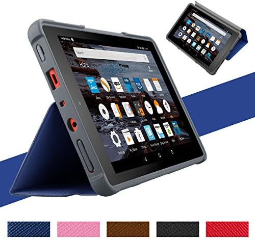 All-New Amazon Fire HD 8 Tablet Case,MOSTY Functional Shockproof Anti-Scratch Protective Folding Stand Shell Cover with Auto Wake/Sleep for Fire HD 8 2017 ( 7th Generation, 2017 Release )
