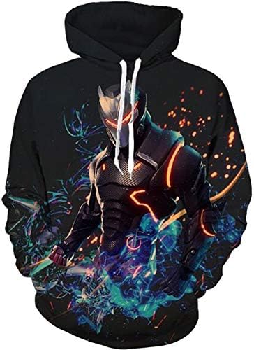 Fabby Unisex 3D Printed Hoodies Sweatshirt with Pockets