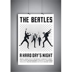 Poster Affiche The Beatles A Hard Day’s Night Classic Movie Original - Les Beatles, Paul McCartney, John Lennon, RIngo Starr, George Harrison Poster Affiche The Beatles A Hard Day's Night Classic Movie Original – Image 2