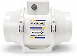 Fantronix 150mm Inline Bathroom Extractor Fan with Run-On Timer