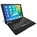 ZAGG Slim Book Pro - Ultrathin Case, Hinged with Detachable Bluetooth Keyboard with Kickstand for Apple iPad Pro 9.7 / iPad Air 2 - Black