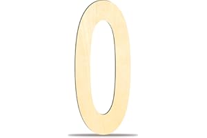 NONLEY 17 Inch Wooden Letter O, 0.26 inch Thick Large Wooden Letter for Wall Decor, Blank Unfinished Alphabet Letters Big Letters Marquee Letters for DIY Crafts Wedding Birthday Party Room Home Decor