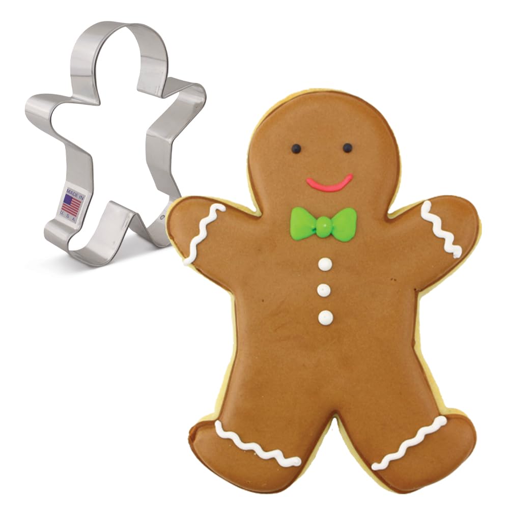 Large Gingerbread Man Cookie Cutter 12.7 cm, Made by Ann Clark