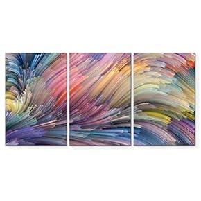 3 Piece Canvas Wall Art for Living Room Bedroom Home Artwork Gorgeous Petard Paintings Ready to Hang - 16"x24" x 3 Panels