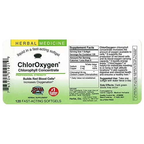 Chloroxygen® Chlorophyll Concentrate 120Count Softgels Pricepulse