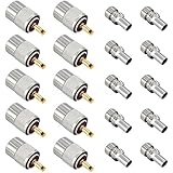 ESUMIC PL259 Solder Connector Plug With Reducer for RG8X Coaxial Coax Cable 10Pack