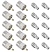 ESUMIC PL259 Solder Connector Plug with Reducer for RG8X Coaxial Coax Cable 10Pack