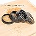 Herb Grinder Small Metal Grinder 4 Piece - Spice Mill with Pollen Catcher, Smooth to Grind Dry Herbs and Spices, 2 inch (50mm), Black