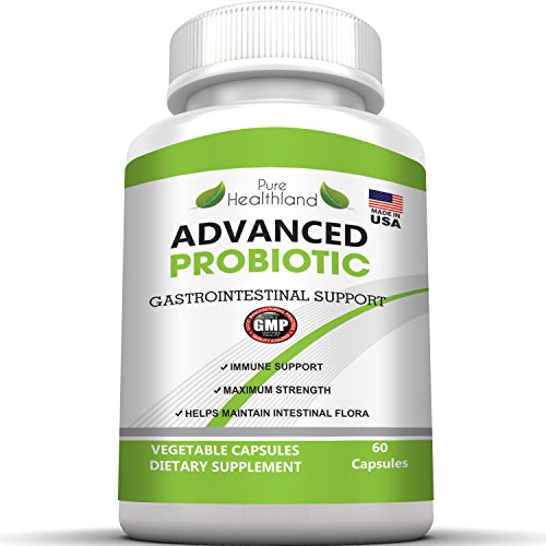 Non-GMO Advanced PROBIOTICS Supplement For Men And Women - Immune And Digestive Systems Support, Balances Intestinal Flora, And May Help To Relieve Upset Stomach, IBS, Gas, Bloating