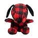 Hallmark Plush Snoopy, Holiday Festive Red and Black Buffalo Plaid