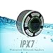 BassPal Shower Radios, IPX7 Waterproof Portable Wireless Bluetooth Speaker with LED Mood Lights, Super Bass HD Sound Shower, Pool, Beach, Kitchen&Outdoor