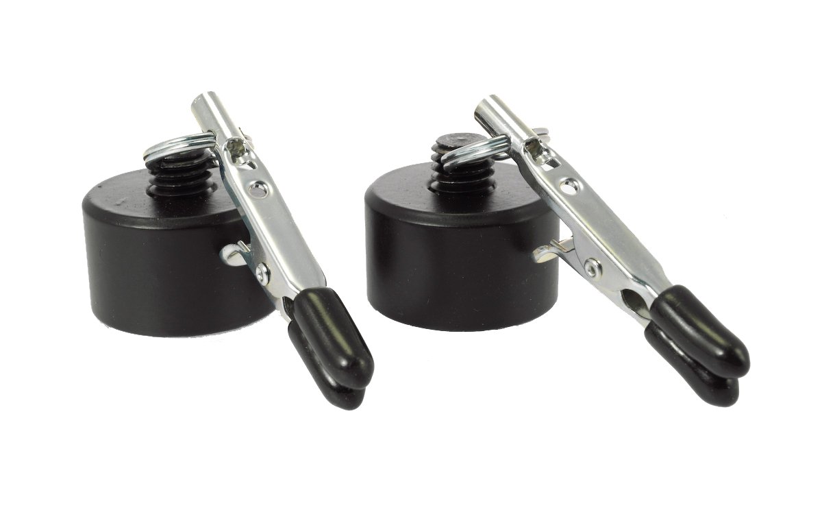 Rimba Nipple Clamps with Interchangeable Weights (per Pair) Black One Size