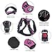 PoyPet No Pull Dog Harness, No Choke Front Clip Dog Reflective Harness, Adjustable Soft Padded Pet Vest with Easy Control Handle for Small to Large Dogs(Pink,L)