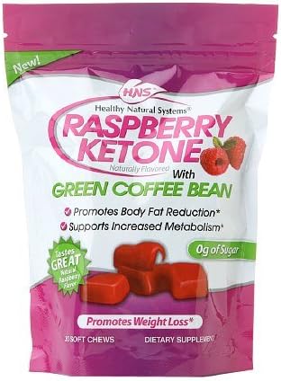 Healthy Natural Systems Raspberry Ketone with Green Coffee Chews 30 ea