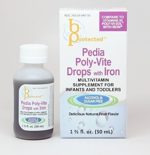 Pedia Poly-Vite with Iron 50 mL by BProtected Health Products