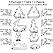 SIEGES Holiday Cookie Cutters Set - Stainless Steel Buscuit Cutter Molds - Christmas Tree/Snowman/Sleigh/Elk - 8 Pack