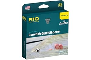 RIO Products Premier Bonefish Quickshooter Fly Fishing Line, Floating Salwater Fly Line for Flats Fishing, Designed for Anglers Wading Flats, Easy Casting, Aqua Blue/Sand