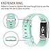 POY Replacement Bands Compatible for Fitbit Charge 2, Classic & Special Edition Sport Wristbands, Large Teal, 1PC