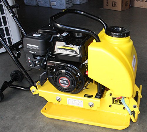 9TRADING 6.5HP Gas Power HD Plate Compactor Tamper Rammer with Water Tank