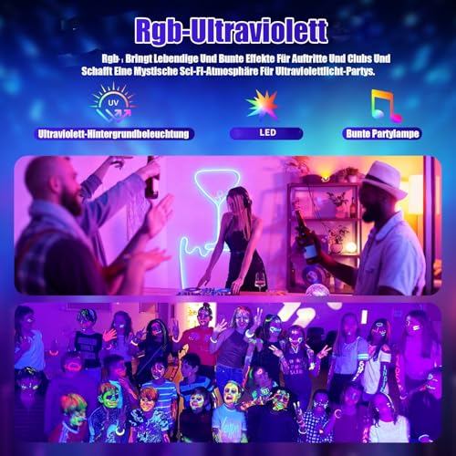 Vicalo 4 in 1 Disco Party Light with Disco Ball, Music Controlled DJ Disco Light, RGB LED Par Spotlight, Light Effects Party Light for Home Parties, Clubs, Halloween, Christmas