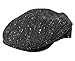Tweed Flat Cap Charcoal Fleck Pure Wool John Hanly & Co. Made in Ireland S-XL