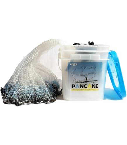 Amazon.com : Joy Fish Mullet Cast Net: 1" Sq. Mesh, 5 ft Radius : Throw Nets  For Fishing : Sports & Outdoors