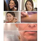 Heart Of Love Women's Facial Painless Portable Mini Hair Remover for upper lip, cheeks, chin hair - Peach Fuzz Epilator