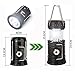 Trail Watcher 2-in-1 Rechargeable Camping Lantern Solar Flashlight Emergency Lantern with USB Power Bank (Black)