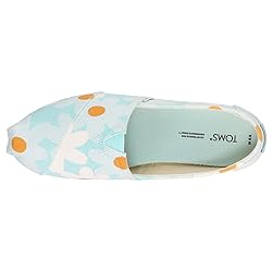 TOMS Womens Alpargata Floral Slip On Flats Casual