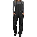 Fayueye Women's Sleeveless Ski Overalls 