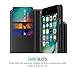 iPhone 7 Wallet Case, Maxboost [Folio Style] Premium iPhone 7 Card Cases STAND Feature for Apple iPhone 7 2016 [Black] Protective PU Leather Flip Cover with Card Slot + Side Pocket Magnetic