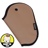 Car Kids Seat Belt Cover Harness Repositions Strap Adjuster Leatherette Pad Belt Booster - 