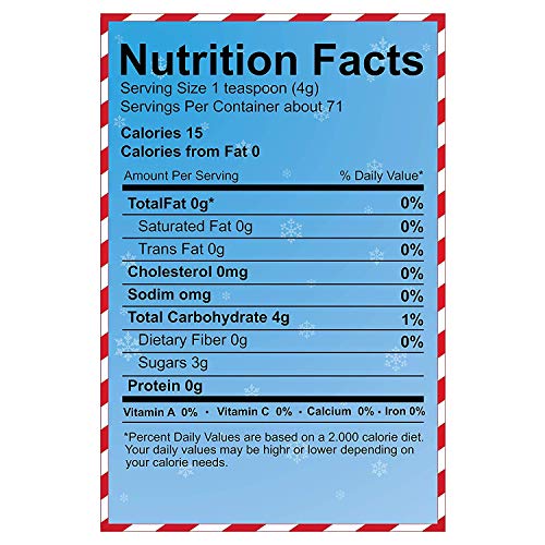 Festival Candy Cane Crunch - Crushed Peppermint Candy Topper Bits - Perfect Holiday Addition To Any Dessert Or Drink - Comes With Scoop And Recipe Card - Christmas Cookie Decorations, Candy Cane (1LB)