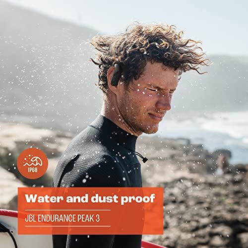 JBL Endurance Peak 3 - Dust and Water Proof (IP68) True Wireless Active Earbuds, Pure Bass Sound, Up to 50 Total Hours of Playback with Speed Charge, Ambient Aware & Talk Thru (Black) - Image 3