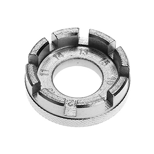 Starnearby Bicycle Wrench Spoke Mountain Bike Repair Tool Wheel Rim Steel Spanner - Thumbnail 2