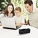Wireless Speaker, Portable Bluetooth Stereo Speaker with 2 X 3.5W Speaker Enhanced Bass Resonator, FM Radio, Built-in Mic,3.5 mm Audio Jack, support TF card/Micro SD card (Solid Black)