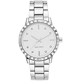 Nine West Women's Crystal Accented Bracelet Watch