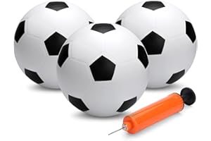 Mini Soccer Balls for Kids Toddlers, 6'' Indoor Soft Rubber Footballs, Beach Pool Sports Replacement Soccer Balls Outdoor, Do