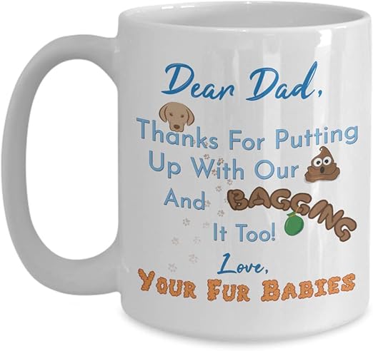 fathers day mug from dog
