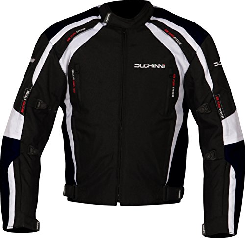 DUCHINNI Misano All Season Motorcycle Jacket (Black, Small)