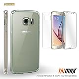 Spots8® Full Body Protection case for Samsung Galaxy S 6 Edge PLUS with Anti-Scratch Built-in Screen Protector made of Nanotechnology in Crystal Clear 360 coverage