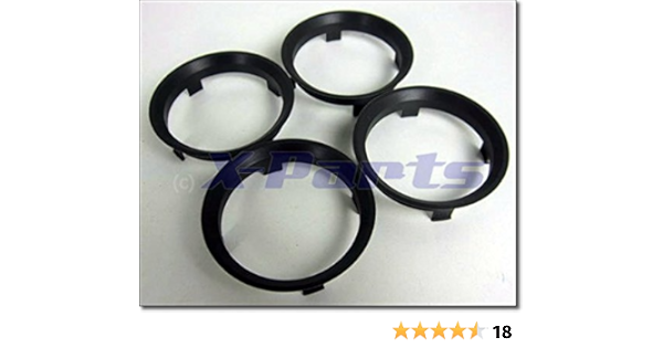 Juego de 4 Llantas centrar anillos 60,1 mm a 57,1 mm Gris Oscuro Llantas de aleación