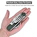 HIKENTURE 6-in-1 Camping Utensil Stainless Steel Fork Knife Spoon Bottle Opener Travel Cutlery Hobo Set with Storage Case (Green New)