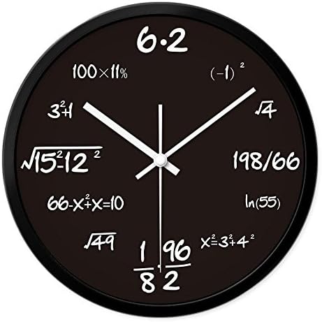 GAO Wall Clock The Living Room Studio Classroom Clock Accented Characters 5 Music Wireless Spectrum Mute Clocks 10 Inch In Mathematical Formulas
