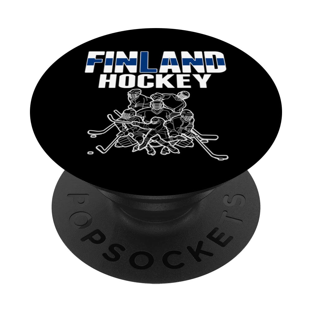 Finland Ice Hockey Fans Jersey Finnish Hockey Team Supporter PopSockets Swappable PopGrip