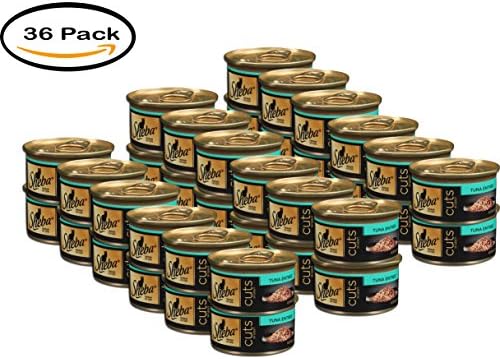 PACK OF 36 - SHEBA Cuts in Gravy Tuna Entrée Canned Cat Food 3 Ounces