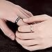 MONIYA His Queen and Her King Stainless Steel Couple Wedding Ring With Cubic Zirconia (Priced Separate)