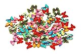 OOOUSE Pack of 50PCS Buttons-Mixed Wood Buttons Sewing Scrapbooking 2 Holes (onesize, Colorful)
